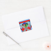 proefvliegtuig voor cavia's, Sticker (Envelop)