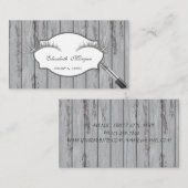 Proesional Modern, Lashes, Lipstick, houtextuur Visitekaartje (Voorkant / Achterkant)