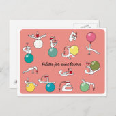 Proeven voor briefkaart van wijnliefhebbers, zalm (Voorkant / Achterkant)