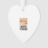 Prof de maths drôle Halloween Balai cassé Design_1 (devant)