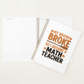 Prof de maths drôle Halloween Balai cassé Design_1 (Devant avec enveloppe)
