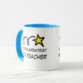 Prof de maths le plus génial du monde - mug cadeau (Devant gauche)