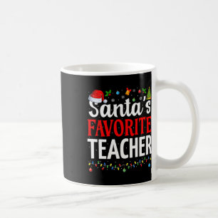 Prof préféré du Père Noël Xmas Drôle de Noël Tasse