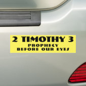 Profectie voor onze ogen gele bumpersticker (Op auto)