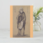 Profeet Elia Vader van Karmelieten Bedankkaart (Staand voorkant)