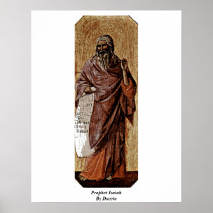 Profeet Isaiah van Duccio Poster