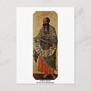 profeet Malachi door Duccio di Buoninsegna Briefkaart