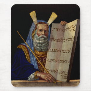 Profeet Mozes met de Tafelen der Wet Muismat