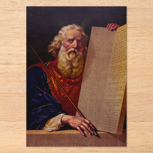 Profeet Mozes op de berg Sinaï – Episch in hoge re Acryl Uitnodigingen