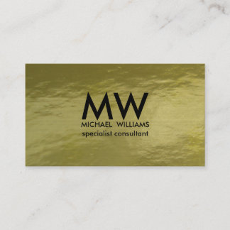 Profesional elegante círculo dorado simple mínimo visitekaartje