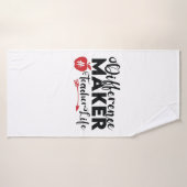 Professeur Art Différence Maker Vie de l'enseignan (Serviette de bain)