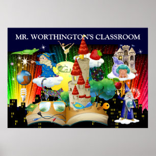 Professeur / Bibliothèque / Poster de n'importe qu