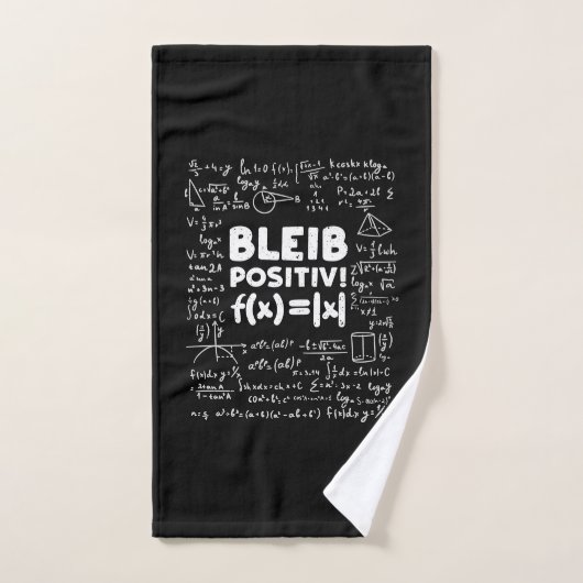 Professeur Cadeaux | Bleib Enseignant Positiv Math (Serviette à main)