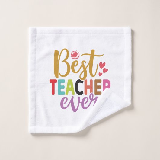 Professeur Cadeaux | Meilleur enseignant jamais (Gant de toilette)