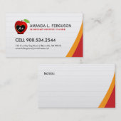 Professeur - carte de visite d'éducateur (Devant / Derrière)