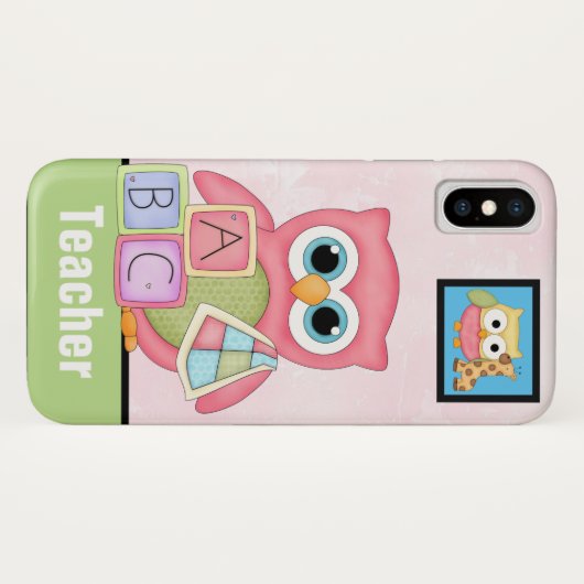 Professeur - Coque iPhone X (Dos (Horizontal))