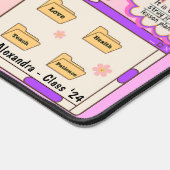 Professeur d'affirmation personnalisée Kawaii rose (Coin)
