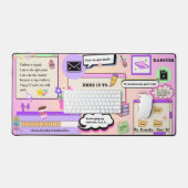 Professeur d'affirmation personnalisée Kawaii rose (Clavier et souris)