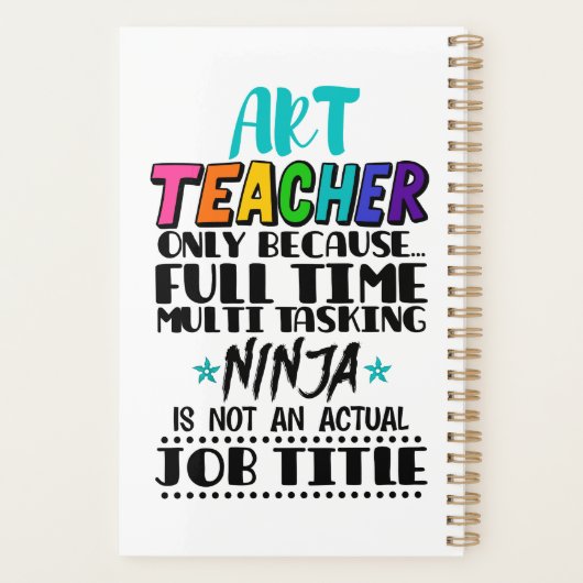 Professeur D'Art Uniquement Parce Que Multi-Tâche  (Dos)