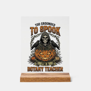 Professeur de botanique Halloween Gravure vintage