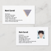 Professeur de carte de visite (Devant / Derrière)