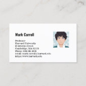 Professeur de carte de visite (Dos)