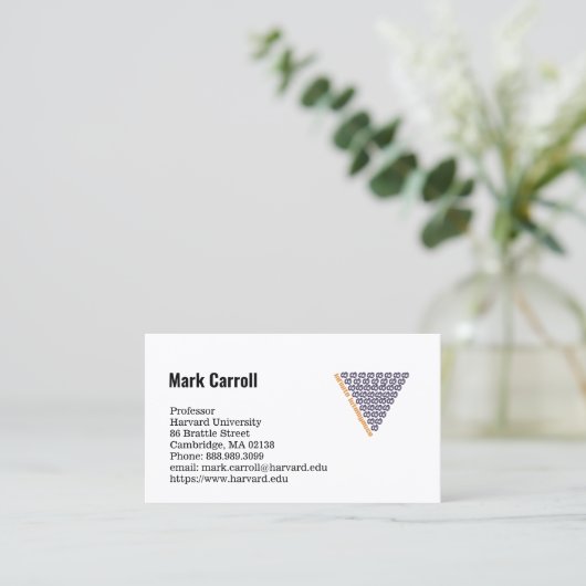 Professeur de carte de visite (Debout devant)