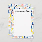 Professeur de chimie personnalisée Cartes de notes (Devant / Derrière)