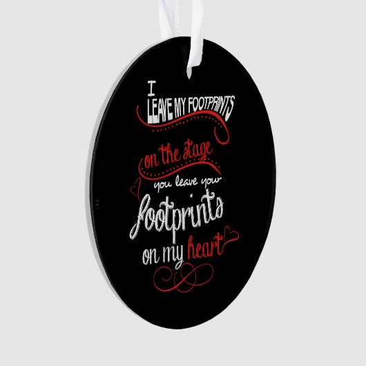 Professeur de danse - empreintes de pas sur le (devant)