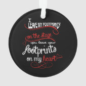 Professeur de danse - empreintes de pas sur le (dos)