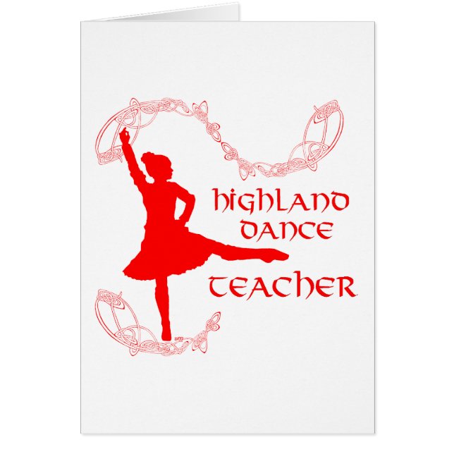 Professeur de danse highland écossaise (Devant)