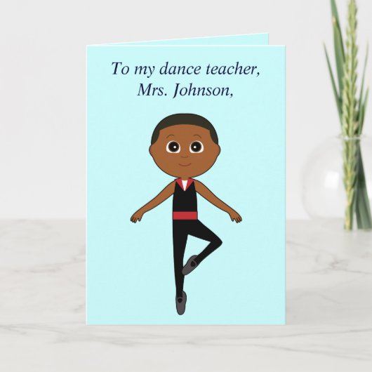 Professeur de danse Merci de Boy Dancer (Devant)
