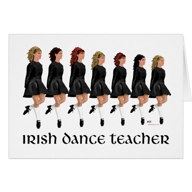 Professeur de danse step Irlandaise - Ligne Noire (Devant horizontal)
