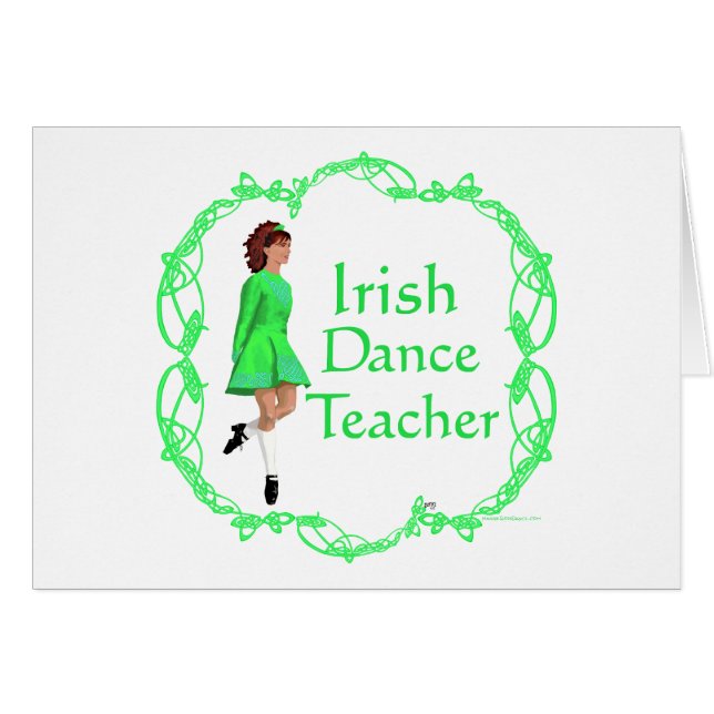Professeur de danse step Irlandaise - Vert (Devant horizontal)