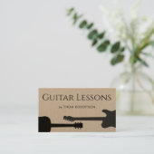 Professeur de guitare Carte de visite Kraft (Debout devant)
