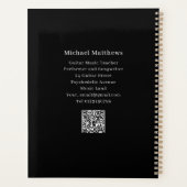 Professeur de Guitare Leçons de Musique Code QR (Dos)