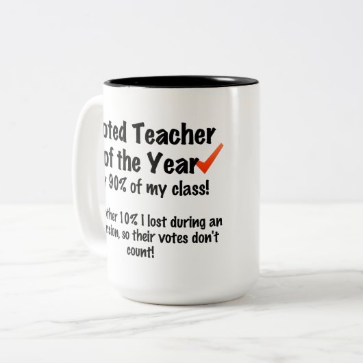 Professeur de la tasse d'année (Devant gauche)