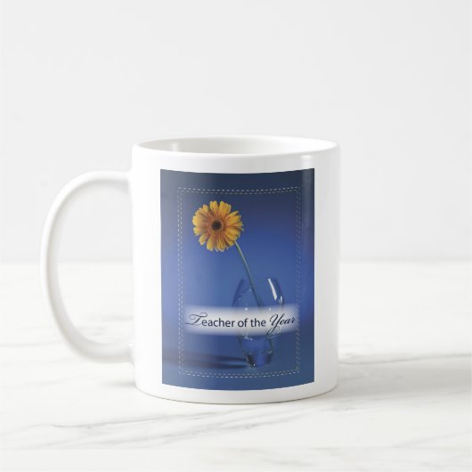 Professeur de l'année Félicitations Mug cadeau (Gauche)