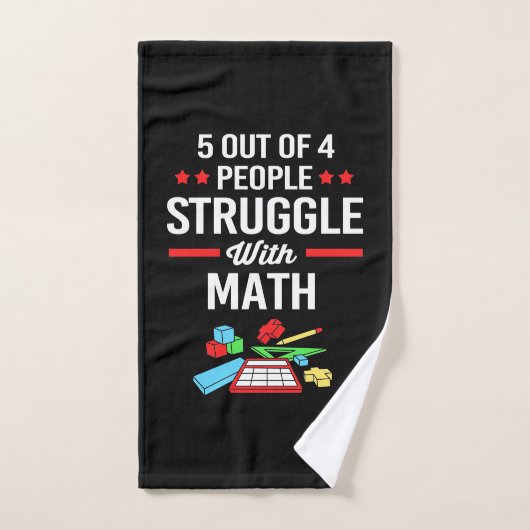Professeur De Mathématiques 5 Sur 4 Personnes (Serviette à main)