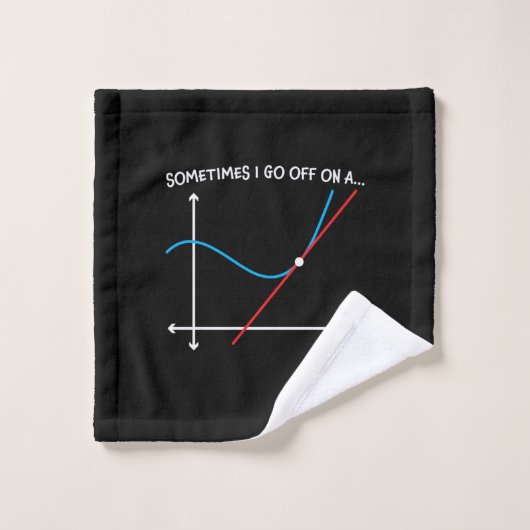Professeur De Mathématiques Parfois Je Pars (Gant de toilette)