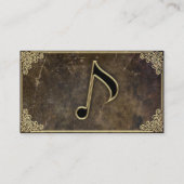 Professeur de musique - carte de visite (Dos)