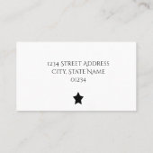 Professeur de musique Carte de visite (Dos)