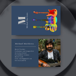 Professeur de Musique de Guitare Carte de Visite P