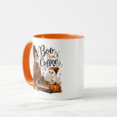 Professeur de Musique Halloween Tasse Café Orange (Devant gauche)