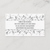 Professeur de musique | Logo de piano | Carte de v (Dos)