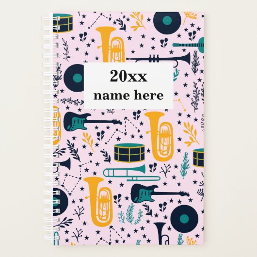 Professeur de musique personnalisée Planificateur (Devant)