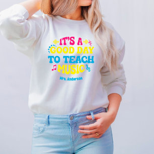 Professeur de musique personnalisée Sweatshirt bla