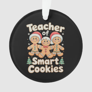 Professeur de Noël de biscuits intelligents pain d