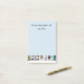 Professeur de notes de post-it (Sur un bureau)