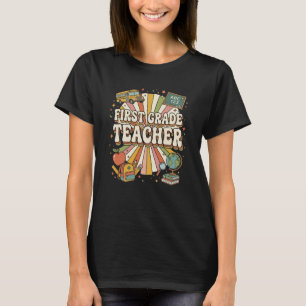 Professeur de première année T-Shirt rétro soleil